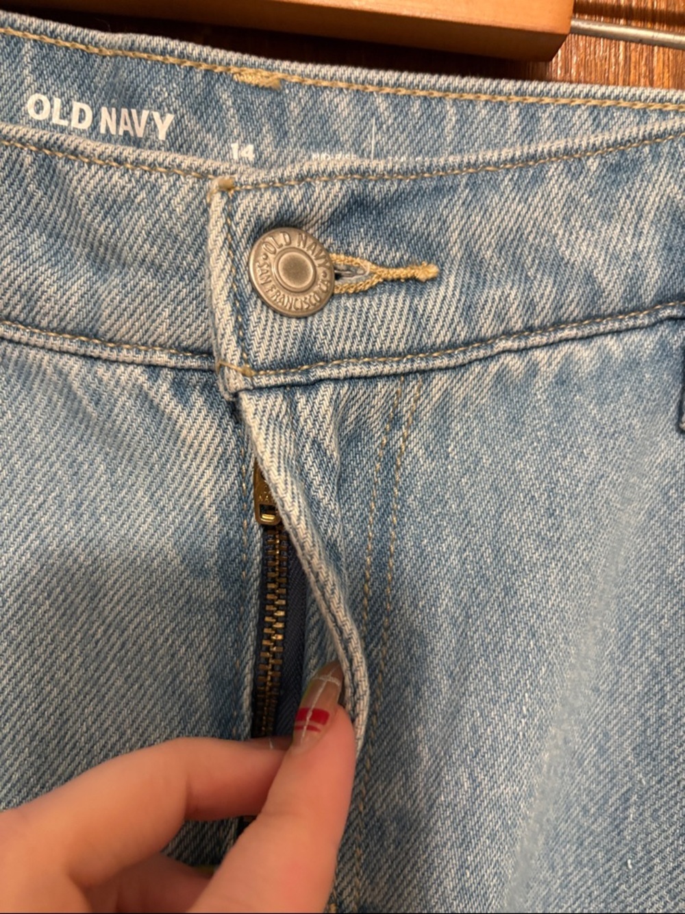 NWT Old Navy Mid-Rise Jean Maxi Skirt - Picture 4 of 11